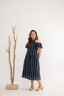 Colette Cold Shoulder Dress (Embroidery)