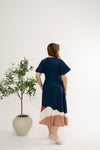 Gathered-waist Midi Dress (édition limitée print - Sunrise Radiance)