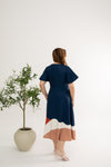 Gathered-waist Midi Dress (édition limitée print - Sunrise Radiance)