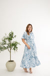 Tropical Breeze Maxi Dress (Blue)