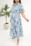 Tropical Breeze Maxi Dress (Blue)