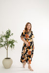 Tropical Breeze Maxi Dress (Black)
