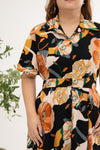 Tropical Breeze Maxi Dress (Black)