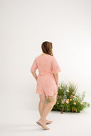 Embroidery Eyelet Chic Duo Romper (Rose Quartz)