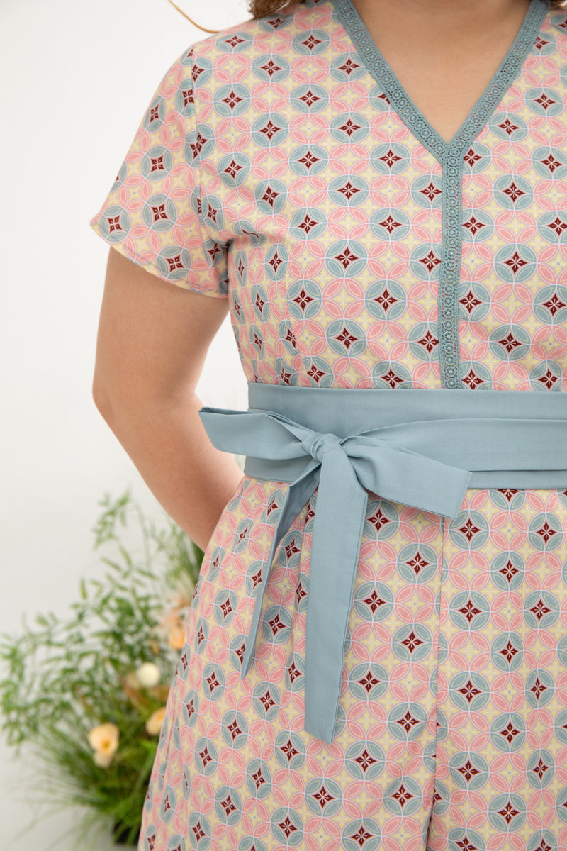 Eden Édition Limitée Romper (Pink Peranakan)