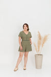 Crochet Romper (Olive)