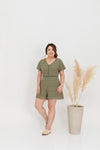 Crochet Romper (Olive)