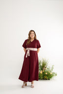 Édition Limitée Detachable Obi-Belt Jumpsuit (Pink Peranakan)