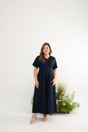 Édition Limitée Detachable Obi-Belt Jumpsuit (Navy Peranakan)