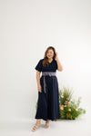 Édition Limitée Detachable Obi-Belt Jumpsuit (Navy Peranakan)
