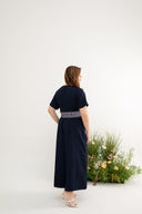Édition Limitée Detachable Obi-Belt Jumpsuit (Navy Peranakan)