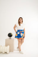 Édition Limitée Print Scallop Hem Skorts (Palette Spill)