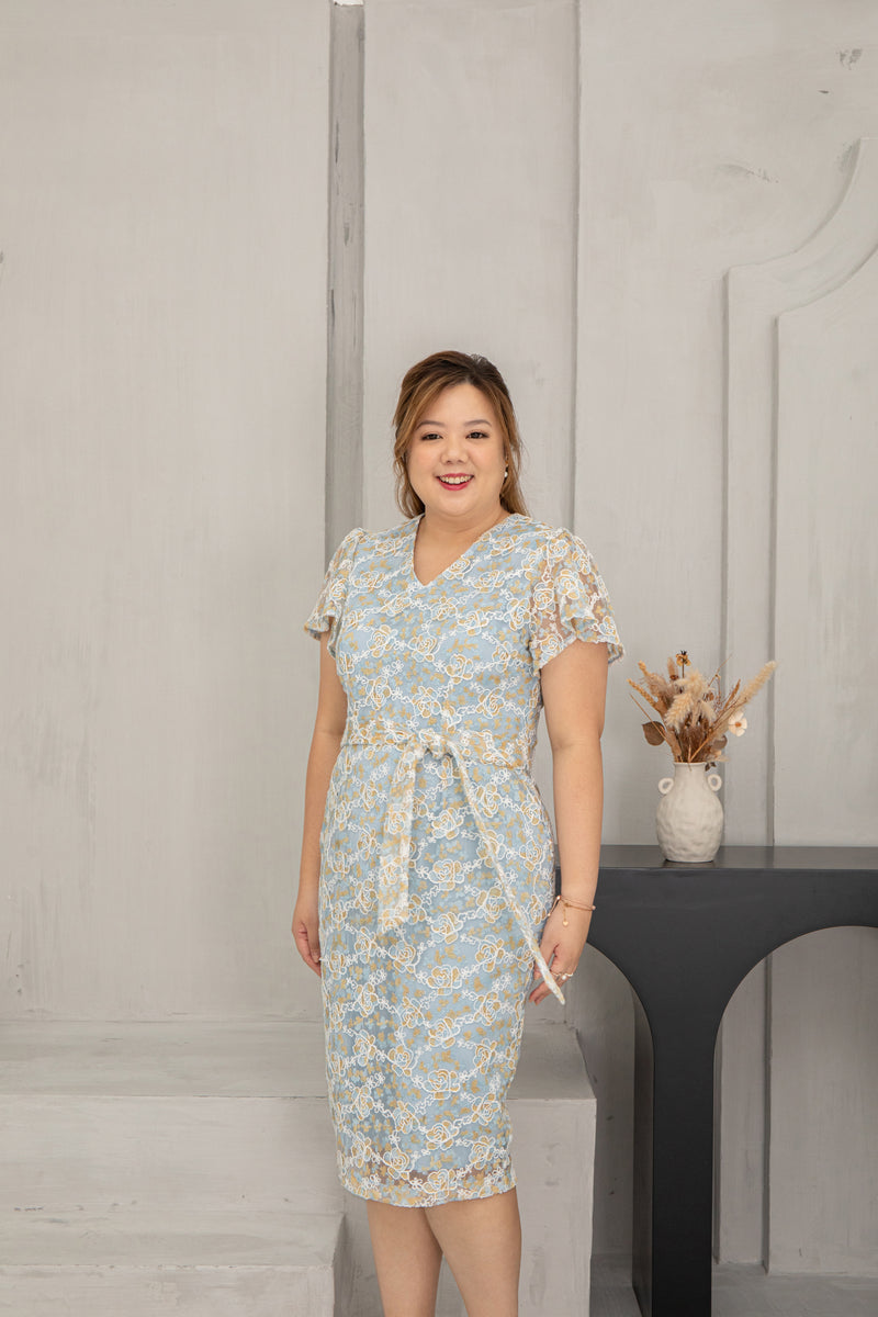 Couture Elegance Dress (Édition Deluxe - SkyGold Embroidery)