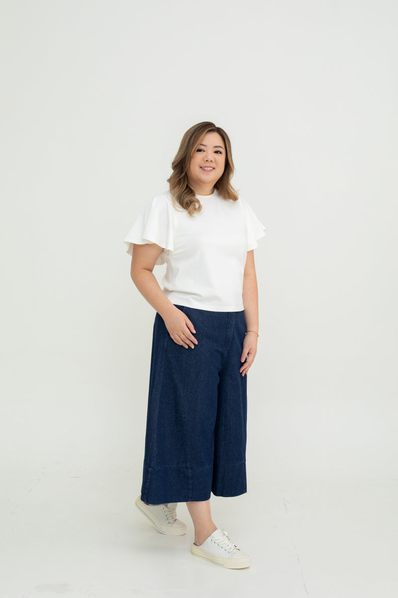 Flutter Sleeves Tee (White)