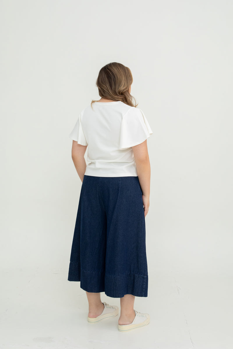 Flutter Sleeves Tee (White)