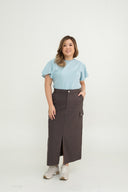 Flutter Sleeves Tee (Light Blue)