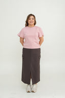 Flutter Sleeves Tee (Rose Pink)