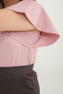 Flutter Sleeves Tee (Rose Pink)