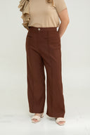Modern Flow Tailored Pants (Coffee)
