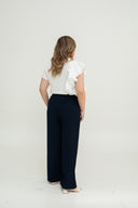 Modern Flow Tailored Pants (Dark Navy)