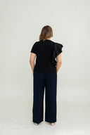 Modern Flow Tailored Pants (Dark Navy)