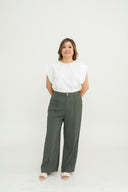Modern Flow Tailored Pants (Sage)