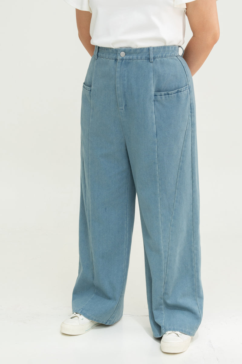 Relaxed Baggy Jeans (Light Wash)