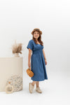 Smocked Waist Dress (Yale Blue)