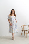 Cold-Shoulder Panel Dress (Sky)