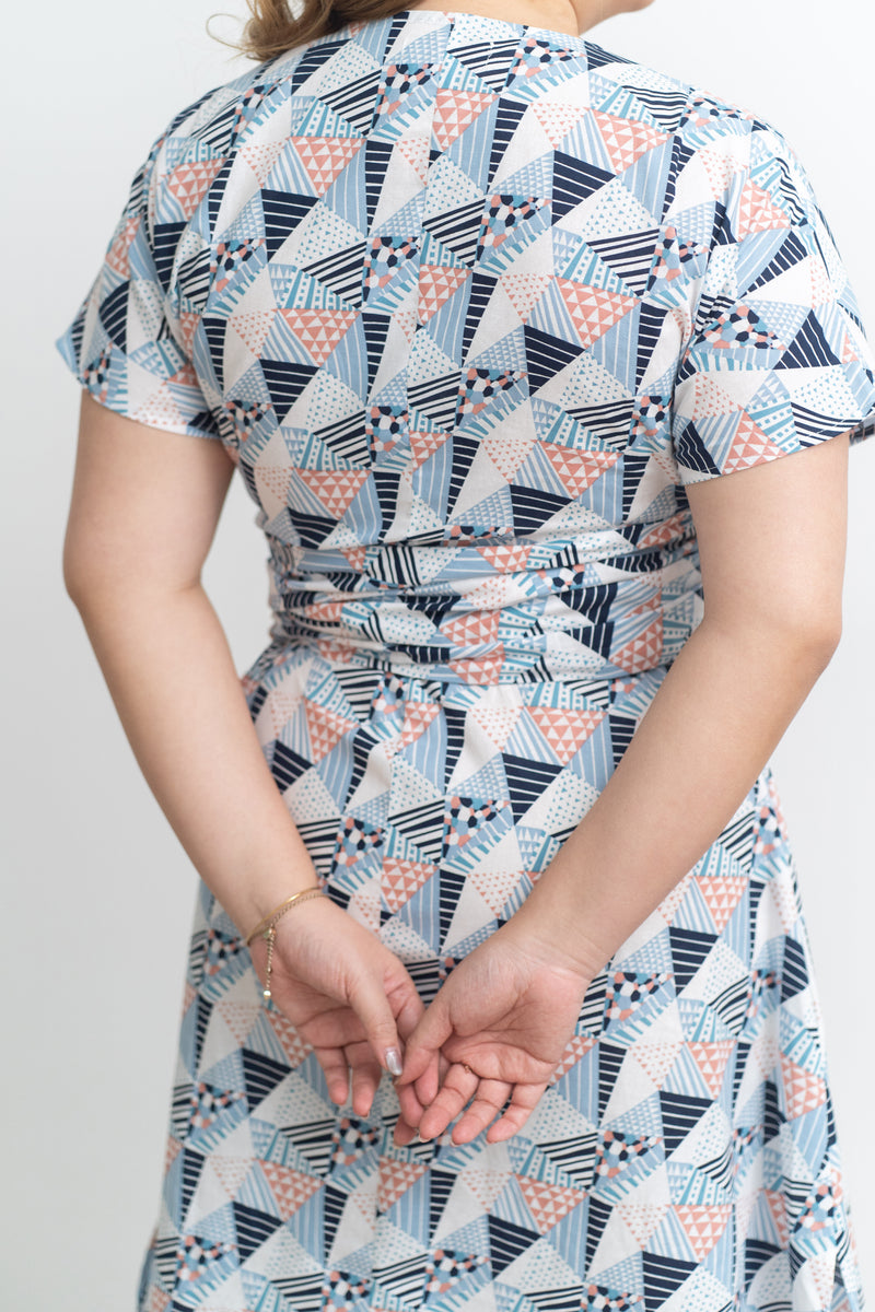 Kimono Wrap Dress (Geometry)