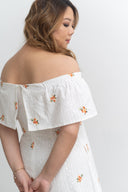 2-way Off Shoulder Romper (Embroidery)