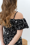 Wild Flowers Summer Dress (Black)