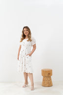 Embroidery Dress (White)