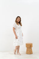 Embroidery Dress (White)