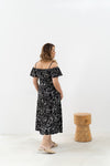 Wild Flowers Summer Dress (Black)