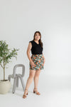Japanese Prints Skorts (Black Sakura)