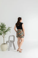 Japanese Prints Skorts (Black Sakura)