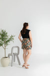 Japanese Prints Skorts (Black Sakura)