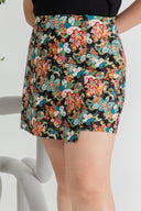 Japanese Prints Skorts (Black Sakura)