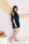 Kimono Lace Romper (Forest Green), One-Piece - 1214 Alley