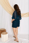 Kimono Lace Romper (Forest Green), One-Piece - 1214 Alley