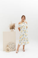 Halter Resort Dress (édition limitée print - Citrus Lemon)