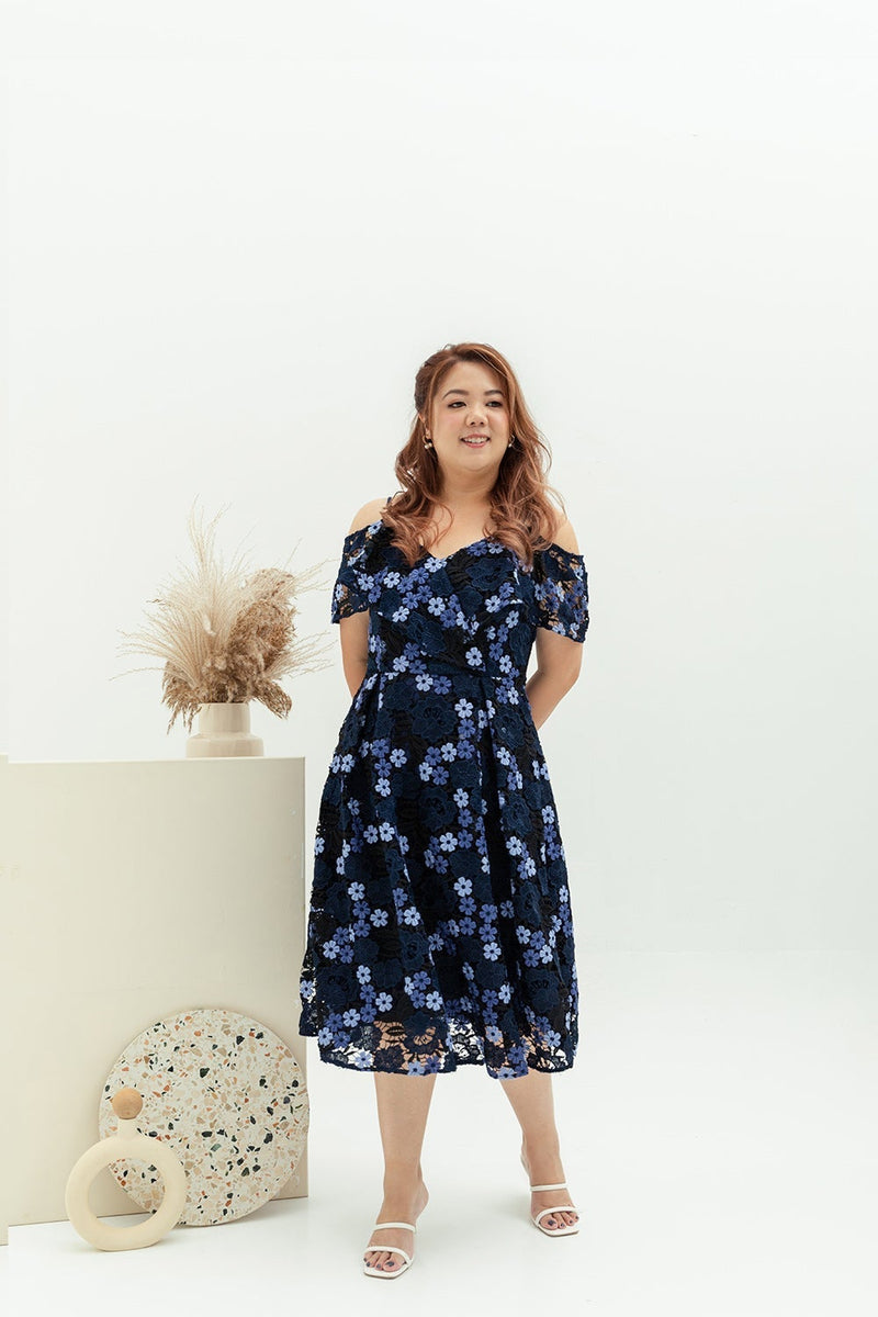 Classic ELTWINE Crochet Lace Dress (Navy)  (édition deluxe)