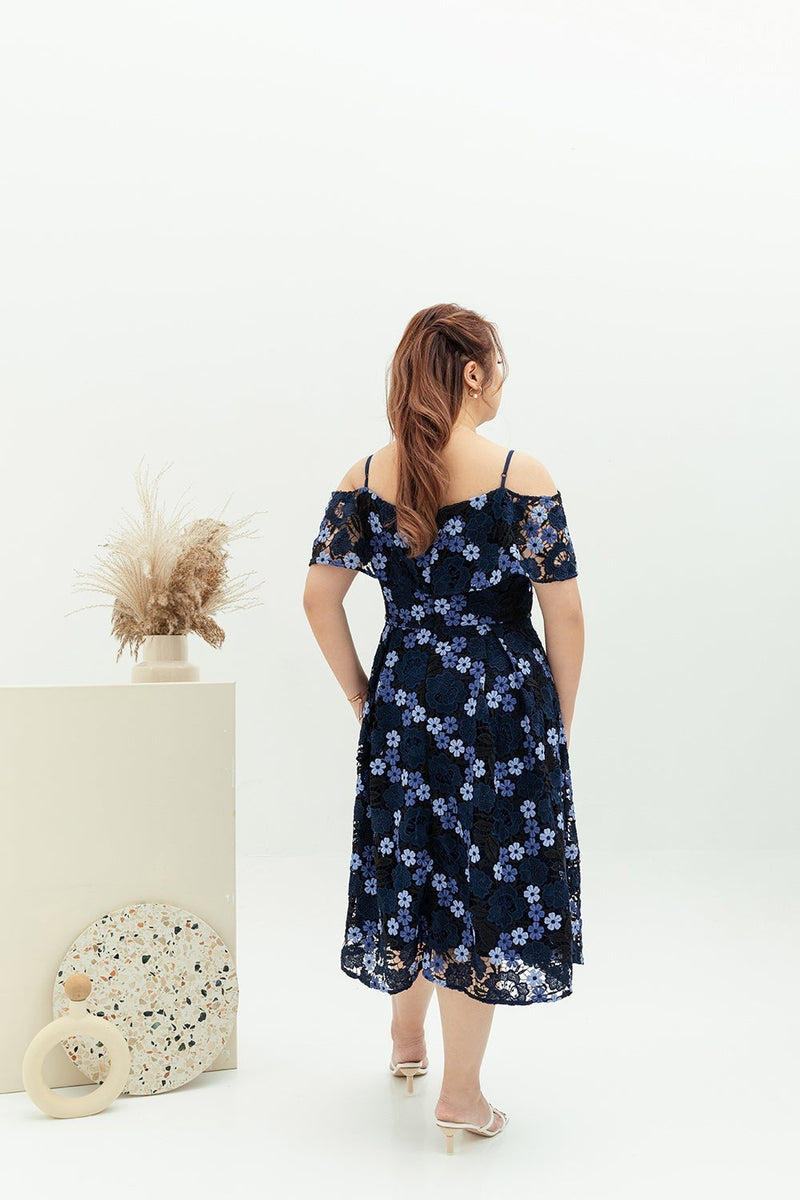 Classic ELTWINE Crochet Lace Dress (Navy)  (édition deluxe)