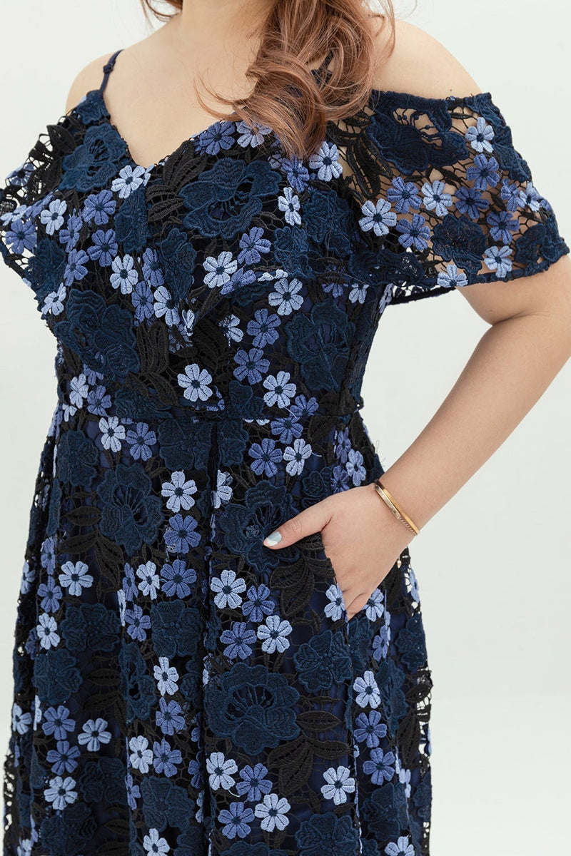 Classic ELTWINE Crochet Lace Dress (Navy)  (édition deluxe)