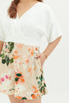 Prints Kimono Romper (White)