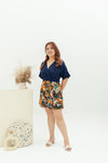 Prints Kimono Romper (Navy)