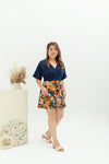 Prints Kimono Romper (Navy)