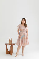 Pleated Dress (édition limitée print - Pink Abstract)
