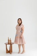 Pleated Dress (édition limitée print - Pink Abstract)